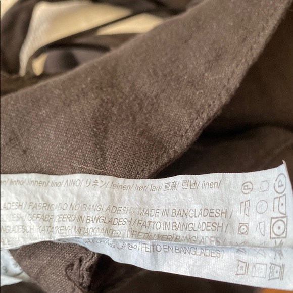 Zara Brown Stylish Linen Halter Top - Picture 6 of 6